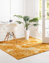 Riviera Elegance Collection Area Rug -  Monaco (Yellow) Square Yellow  lifestyle 37