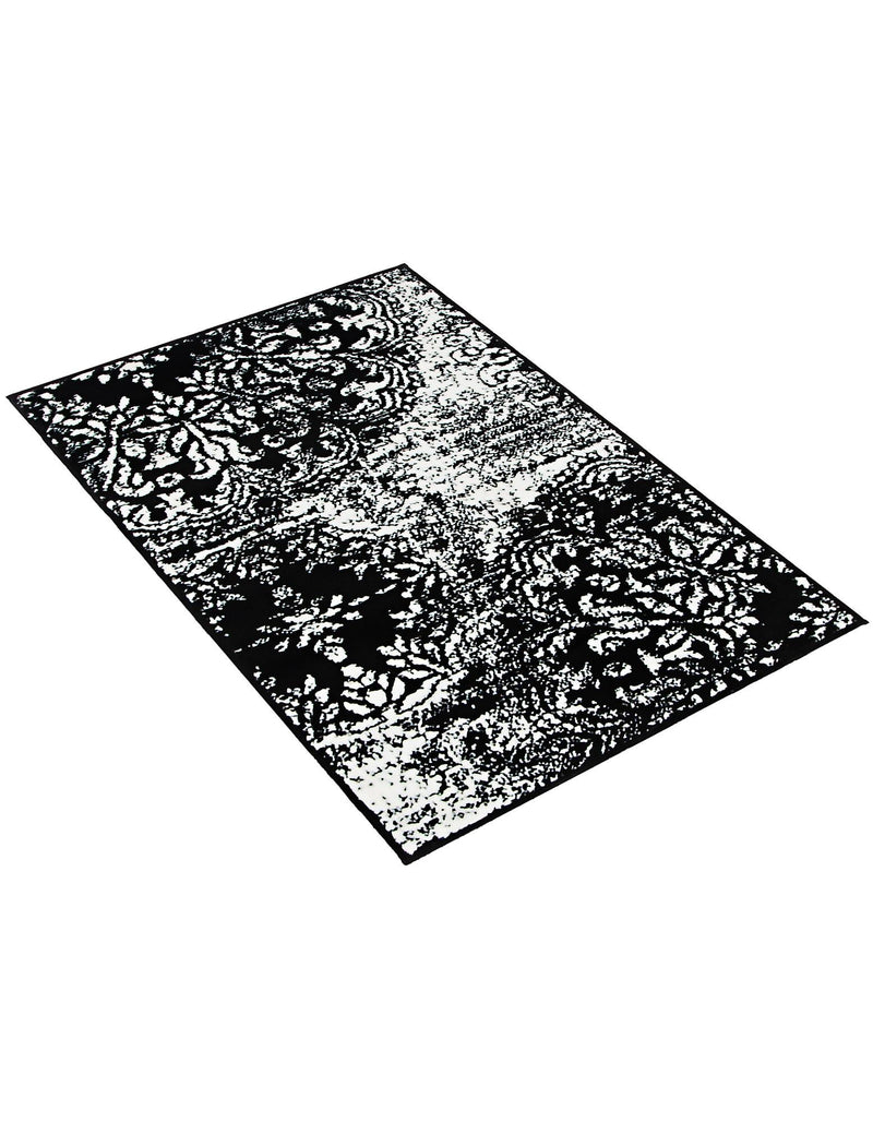 Riviera Elegance Collection Area Rug -  Monaco (Black) Rectangle Black  lifestyle 10