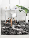 Riviera Elegance Collection Area Rug -  Monaco (Black) Square Black  lifestyle 45