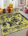 Riviera Elegance Collection Area Rug -  Menton (Navy Blue) Square Navy Blue  lifestyle 0