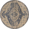 Oxfordshire Elegance Collection Area Rug -  Banbury Round Blue  lifestyle 32