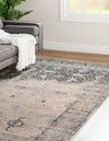 Oxfordshire Elegance Collection Area Rug -  Didcot Rectangle Gray  lifestyle 6