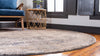 Oxfordshire Elegance Collection Area Rug -  Didcot Round Gray  lifestyle 46