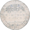 Oxfordshire Elegance Collection Area Rug -  Didcot Round Gray  lifestyle 33
