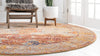 Oxfordshire Elegance Collection Area Rug -  Didcot Round Multi  lifestyle 48