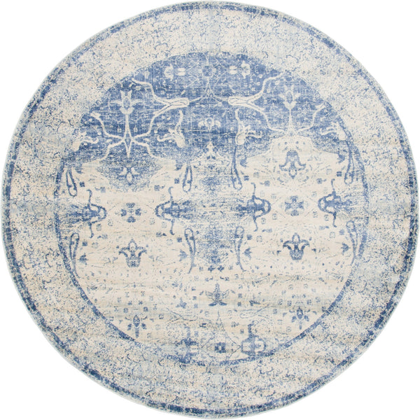 Oxfordshire Elegance Collection Area Rug -  Didcot Round Navy Blue  lifestyle 29