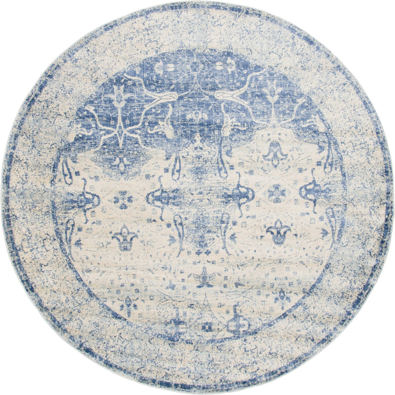 Oxfordshire Elegance Collection Area Rug -  Didcot Round Navy Blue  lifestyle 29