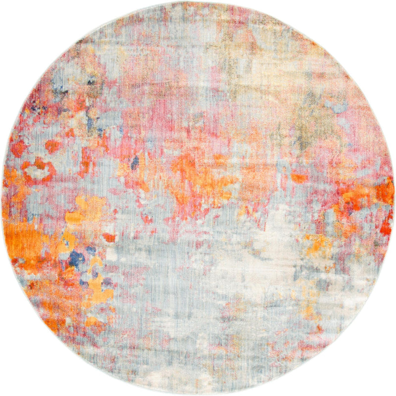 Lunar Luxe Collection Area Rug - Selene Round Multi  lifestyle 57