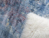 Lunar Luxe Collection Area Rug - Selene Round Blue  lifestyle 80