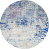 Lunar Luxe Collection Area Rug - Selene Round Blue  lifestyle 59