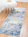 Lunar Luxe Collection Area Rug - Selene Runner Blue  lifestyle 63