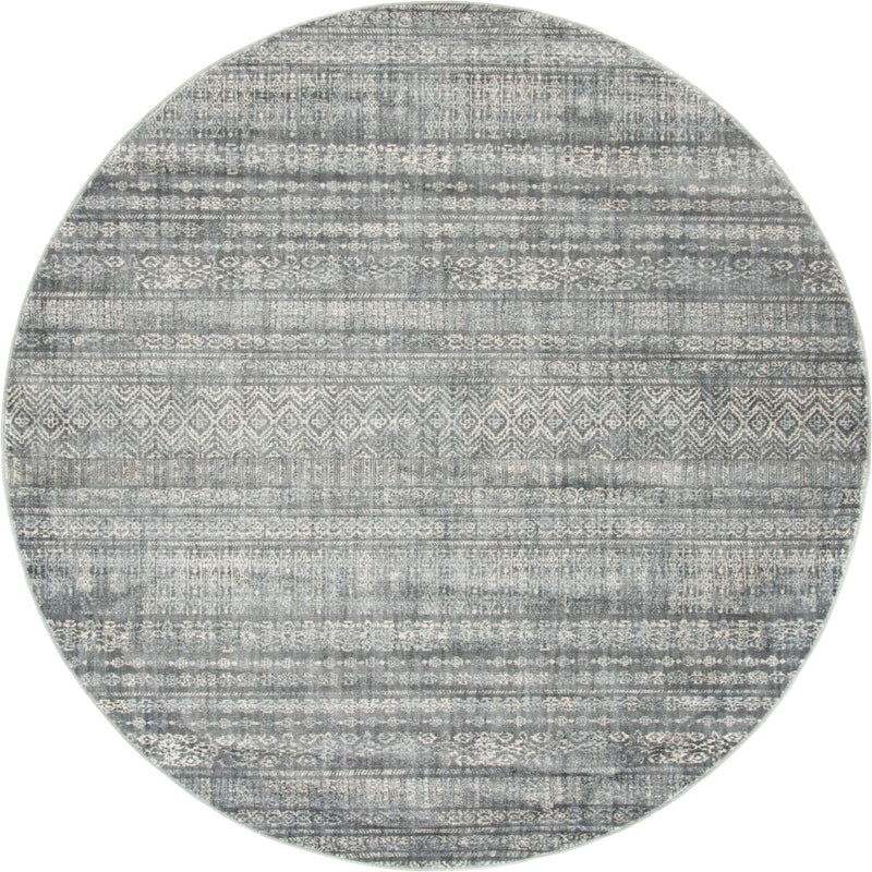 Lunar Luxe Collection Area Rug -  Artemis Round Gray  lifestyle 72