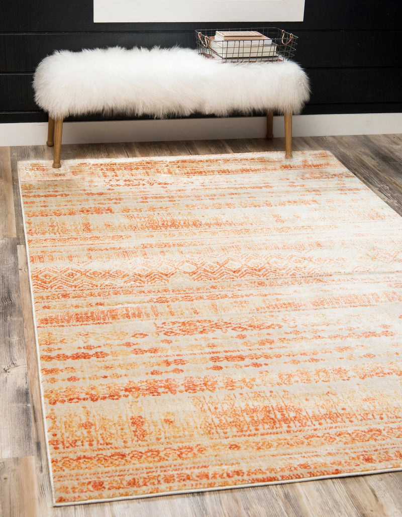 Lunar Luxe Collection Area Rug -  Artemis Rectangle Orange  lifestyle 6