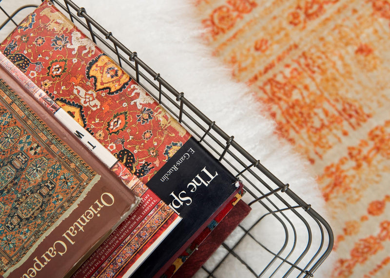 Lunar Luxe Collection Area Rug -  Artemis Rectangle Orange  lifestyle 18