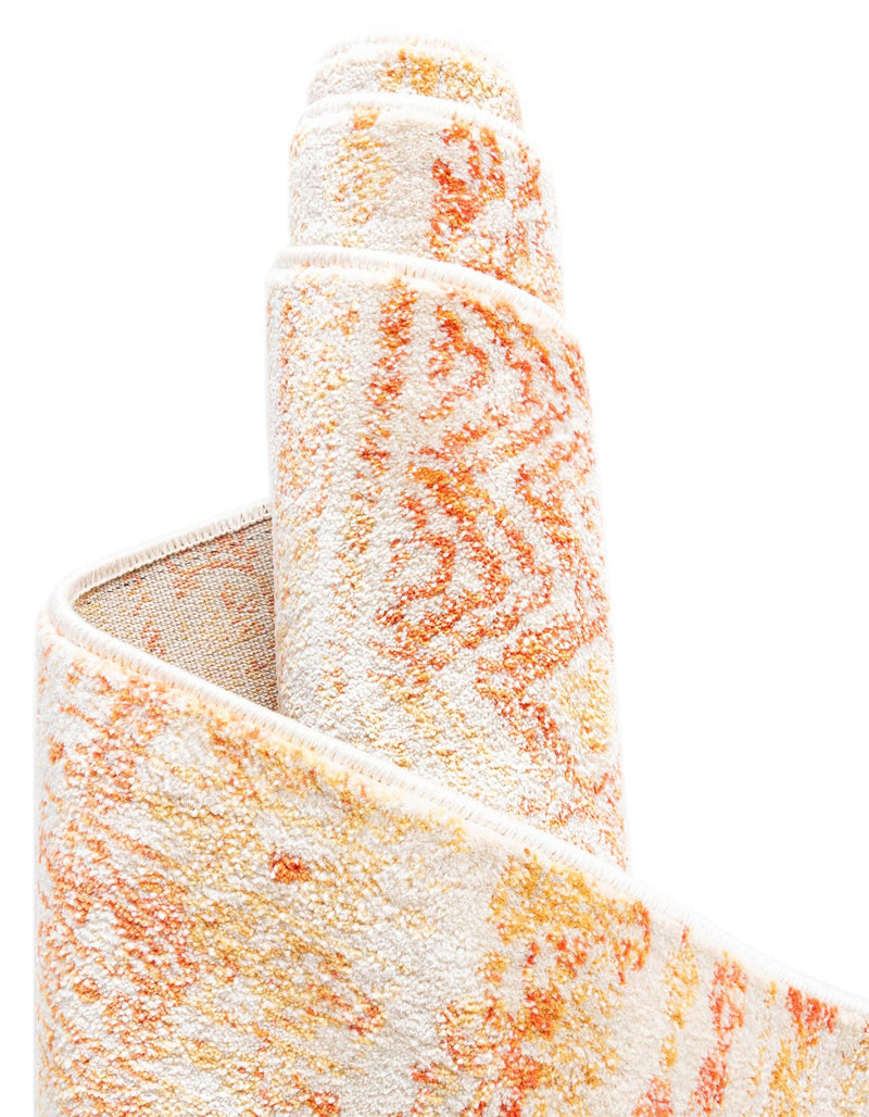 Lunar Luxe Collection Area Rug -  Artemis Rectangle Orange  lifestyle 51