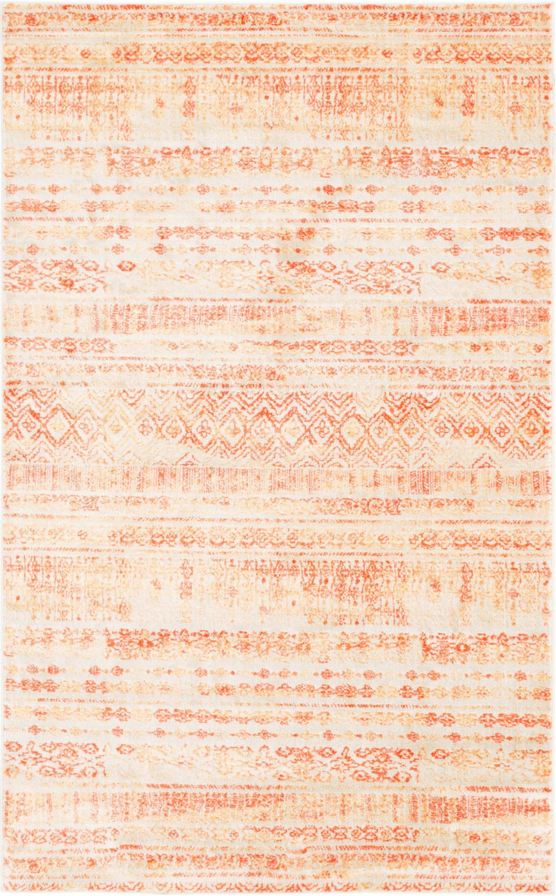 Lunar Luxe Collection Area Rug -  Artemis Rectangle Orange  lifestyle 3