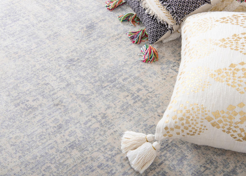 Lunar Luxe Collection Area Rug -  Ganymede Round Gray  lifestyle 35