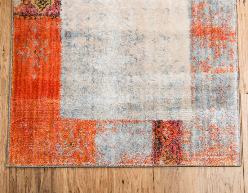 Lunar Luxe Collection Area Rug -  Ganymede Runner Orange  lifestyle 54