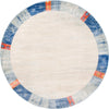 Lunar Luxe Collection Area Rug -  Ganymede Round Blue  lifestyle 28