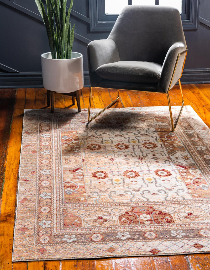 Lagoon Luxe Collection Area Rug -  Dock Rectangle Beige  lifestyle 2