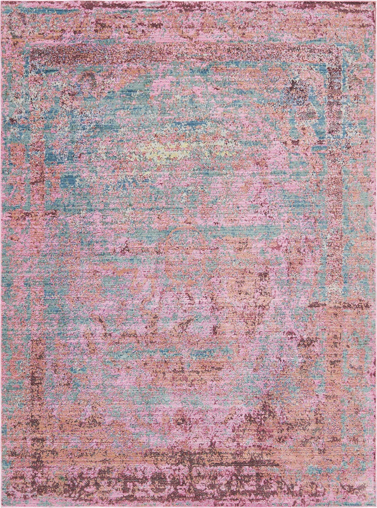 Lagoon Luxe Collection Area Rug -  Seaweed Rectangle Pink  lifestyle 2
