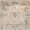 Coastal Manor Collection Area Rug -  Pierpoint Square Blue Cream  lifestyle 16