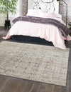 Coastal Manor Collection Area Rug -  Wavecrest Square Beige  lifestyle 58