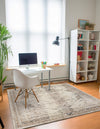 Coastal Manor Collection Area Rug -  Seagrove Square Beige  lifestyle 55