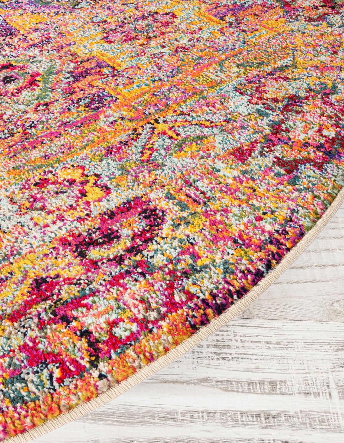 Sierra Collection Area Rug -  Catalina Round Multi  lifestyle 27