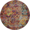 Sierra Collection Area Rug -  Catalina Round Multi  lifestyle 22