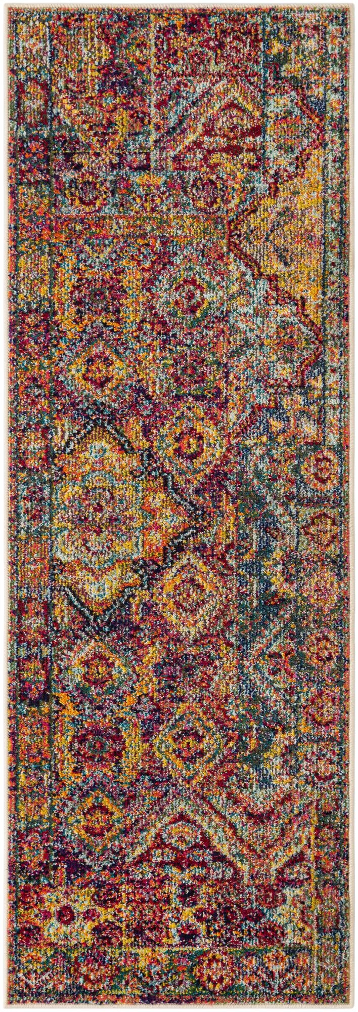 Sierra Collection Area Rug -  Catalina Runner Multi  lifestyle 40