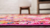 Chromatic Oasis Collection Area Rug -  Lagoon Round Magenta  lifestyle 58
