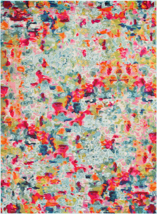 Chromatic Oasis Collection Area Rug -  Lagoon Rectangle Multi Main
