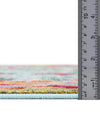 Chromatic Oasis Collection Area Rug -  Lagoon Round Multi  lifestyle 50