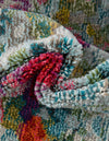 Chromatic Oasis Collection Area Rug -  Lagoon Round Multi  lifestyle 62