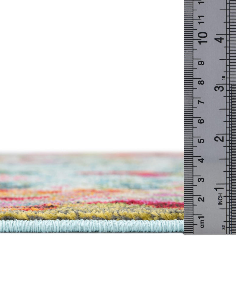 Chromatic Oasis Collection Area Rug -  Lagoon Runner Multi  lifestyle 51