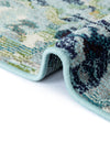 Chromatic Oasis Collection Area Rug -  Lagoon Rectangular Light Blue  lifestyle 64
