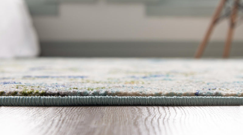 Chromatic Oasis Collection Area Rug -  Lagoon Rectangle Light Blue  lifestyle 16