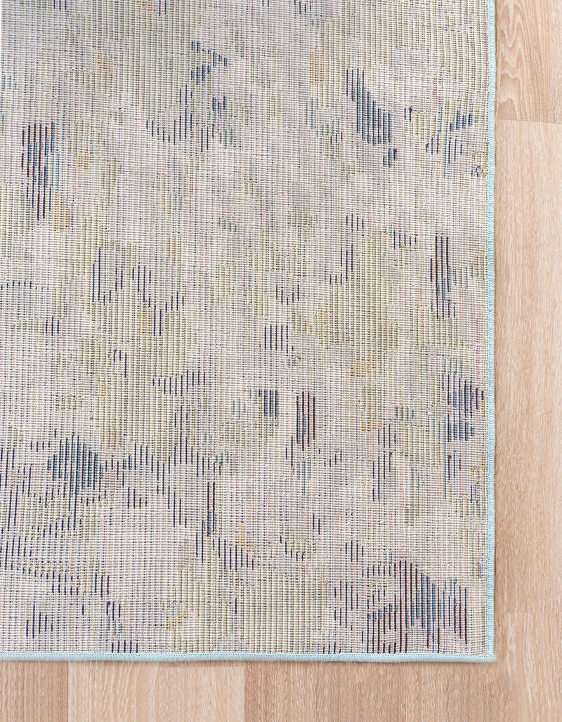 Chromatic Oasis Collection Area Rug -  Lagoon Rectangle Light Blue  lifestyle 23