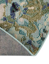 Chromatic Oasis Collection Area Rug -  Lagoon Round Light Blue  lifestyle 75