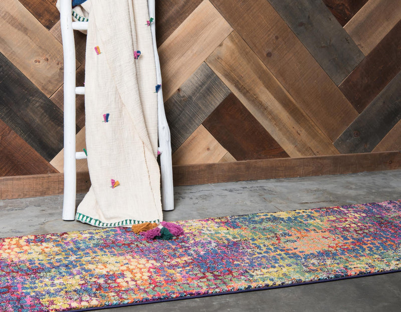 Chromatic Oasis Collection Area Rug -  Tropic Runner Multi  lifestyle 68