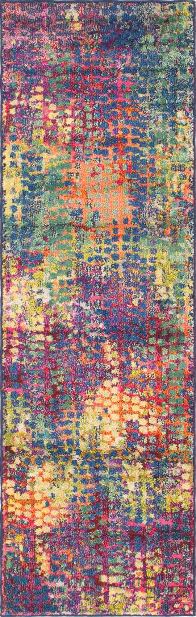 Chromatic Oasis Collection Area Rug -  Tropic Runner Multi  lifestyle 88