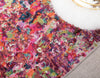 Chromatic Oasis Collection Area Rug -  Lagoon Rectangular Magenta  lifestyle 62