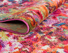 Chromatic Oasis Collection Area Rug -  Lagoon Rectangular Magenta  lifestyle 65