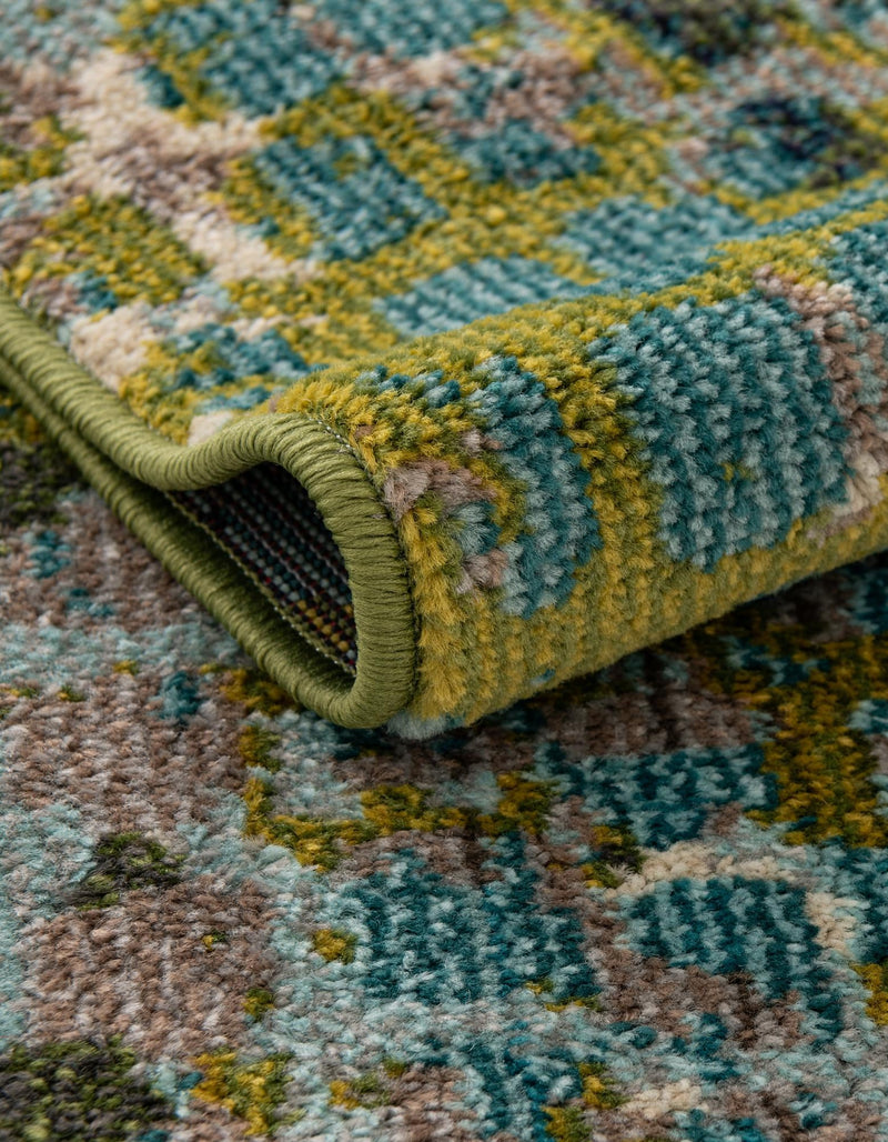 Chromatic Oasis Collection Area Rug -  Tropic Rectangle Blue Green  lifestyle 11