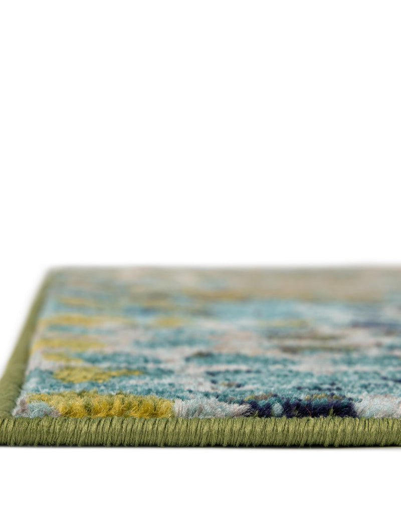 Chromatic Oasis Collection Area Rug -  Tropic Rectangle Blue Green  lifestyle 13