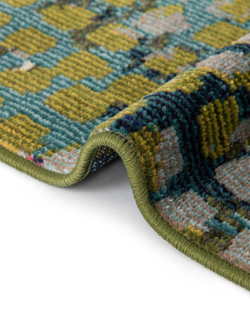 Chromatic Oasis Collection Area Rug -  Tropic Rectangle Blue Green  lifestyle 19