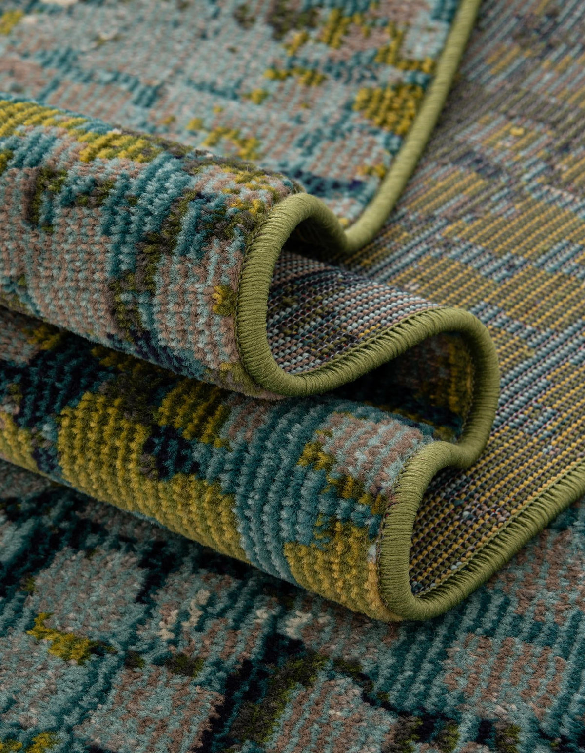 Chromatic Oasis Collection Area Rug -  Tropic Rectangle Blue Green  lifestyle 22