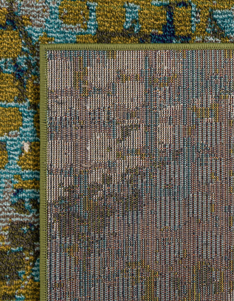 Chromatic Oasis Collection Area Rug -  Tropic Rectangle Blue Green  lifestyle 46
