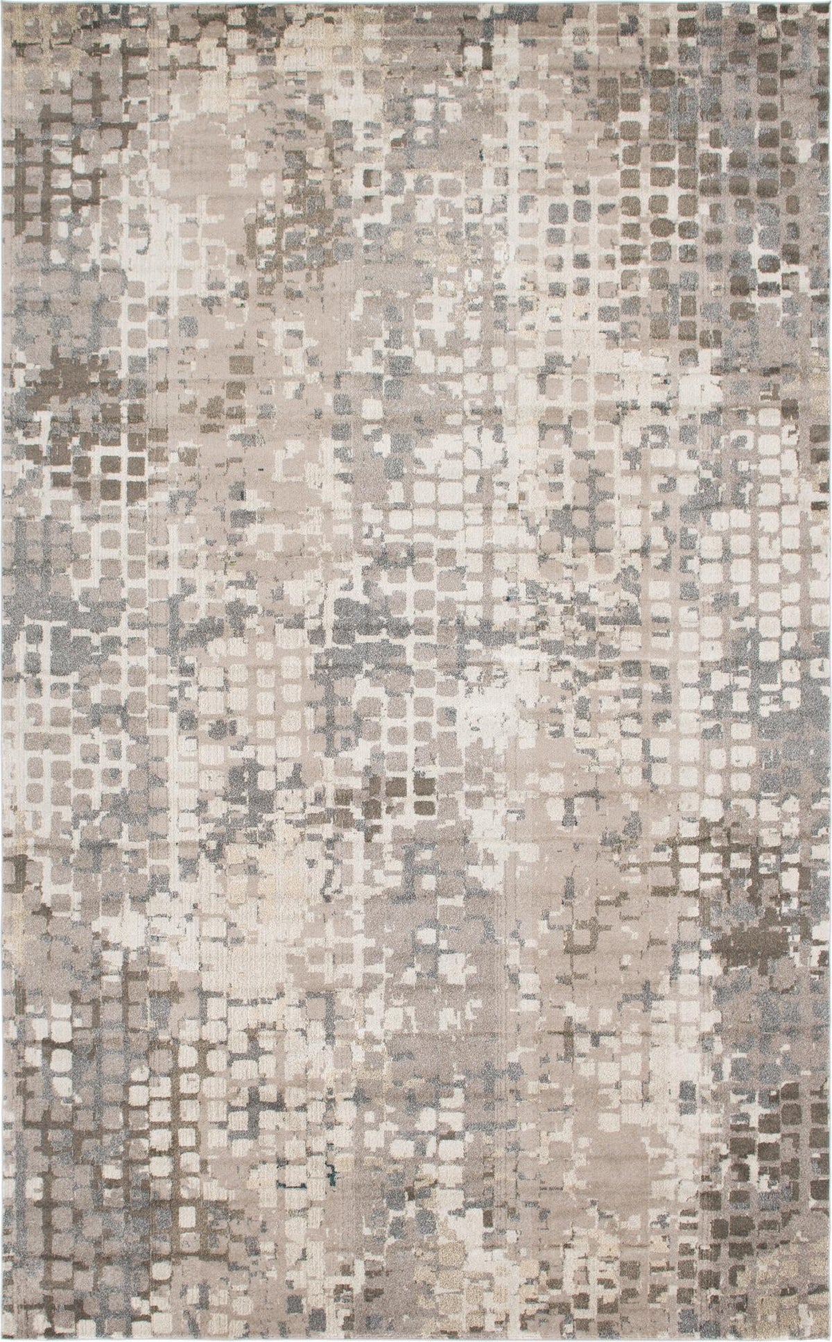 Chromatic Oasis Collection Area Rug -  Tropic Rectangular Gray  lifestyle 25